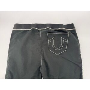 True Religion Mens Contrast Wide Leg Sweatpants Thick Stitch‎ Y2K Baggy 3Xl